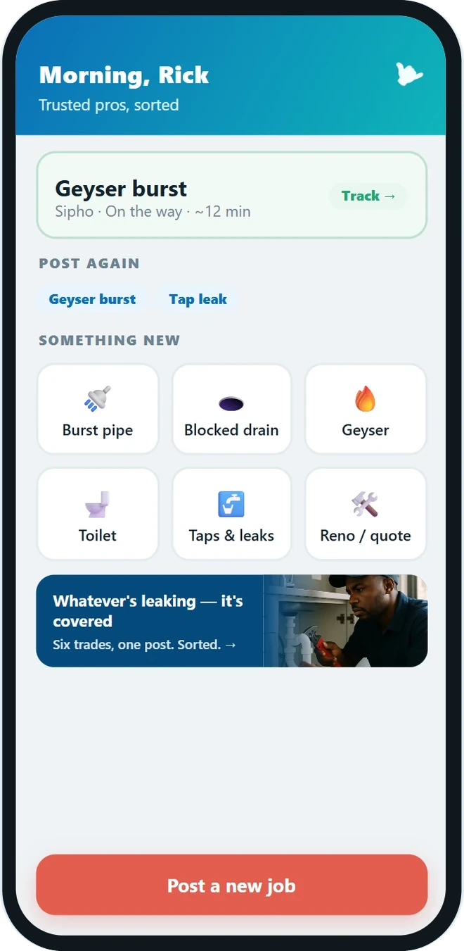 sortit home screen
